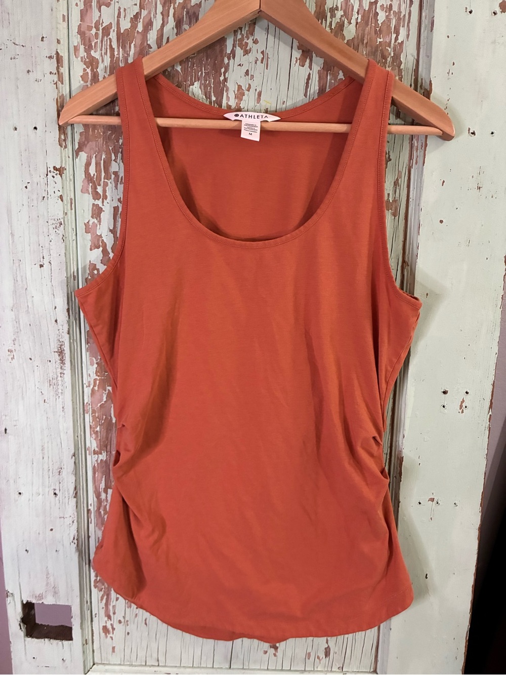Athleta Women's Rust-Orange Scoop Neck Tank
